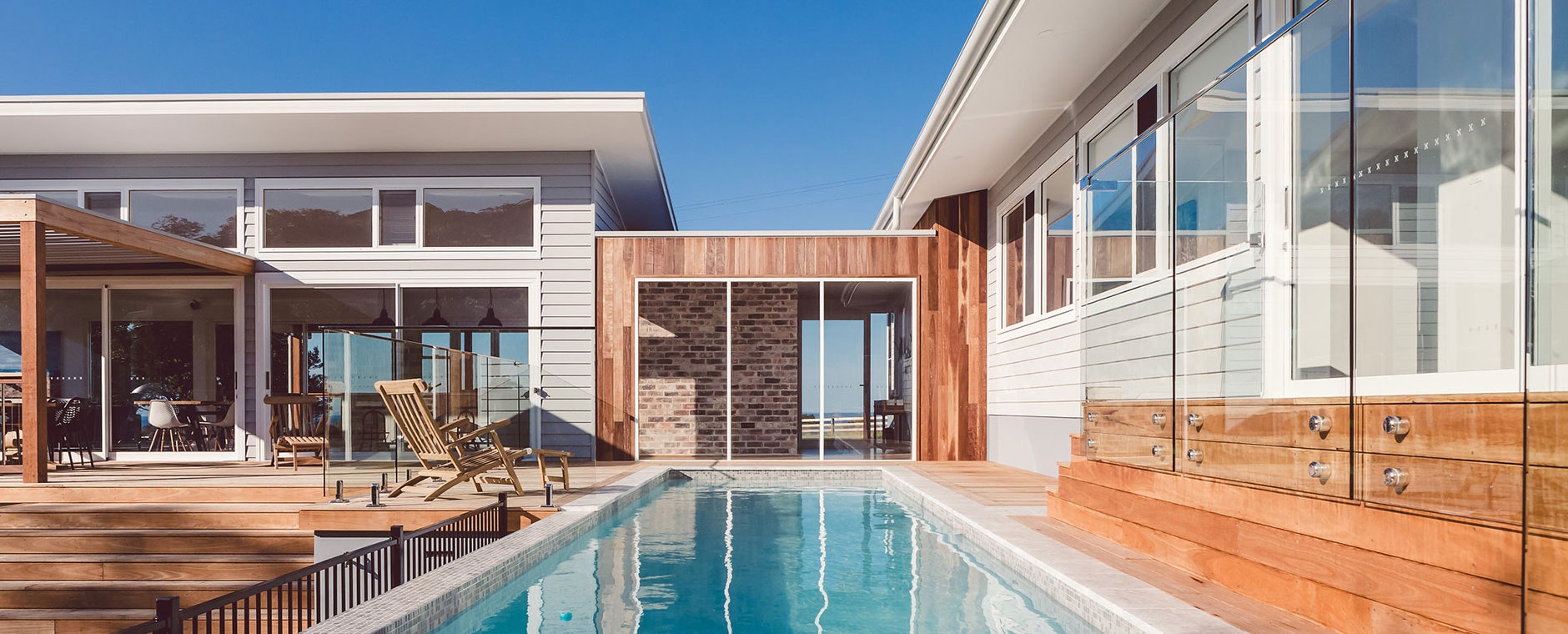 Modern home with aluminium windows and doors